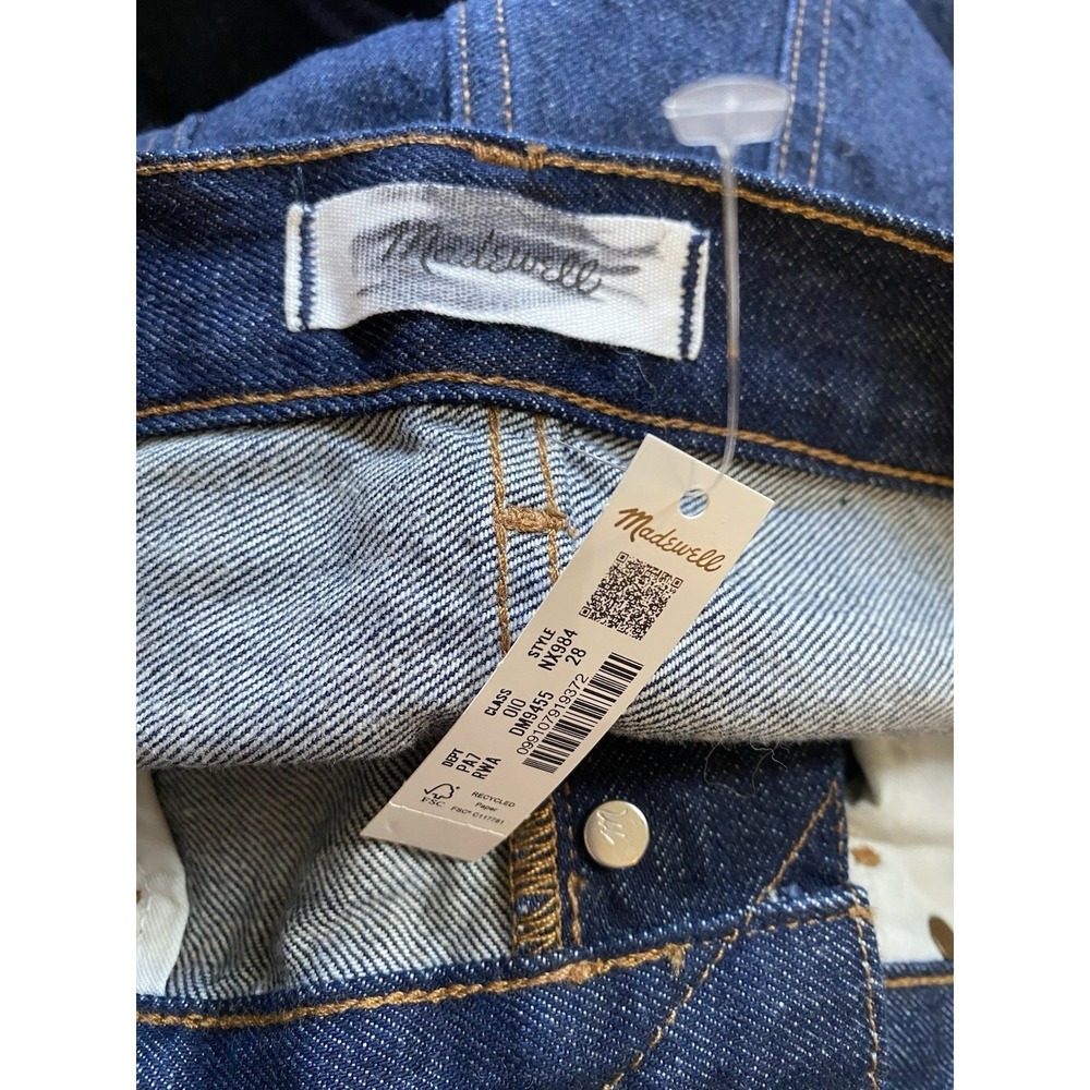Madewell NWT The Longline Straight Jean Rinse Wash Rigid Size W 28 - Picture 12 of 15